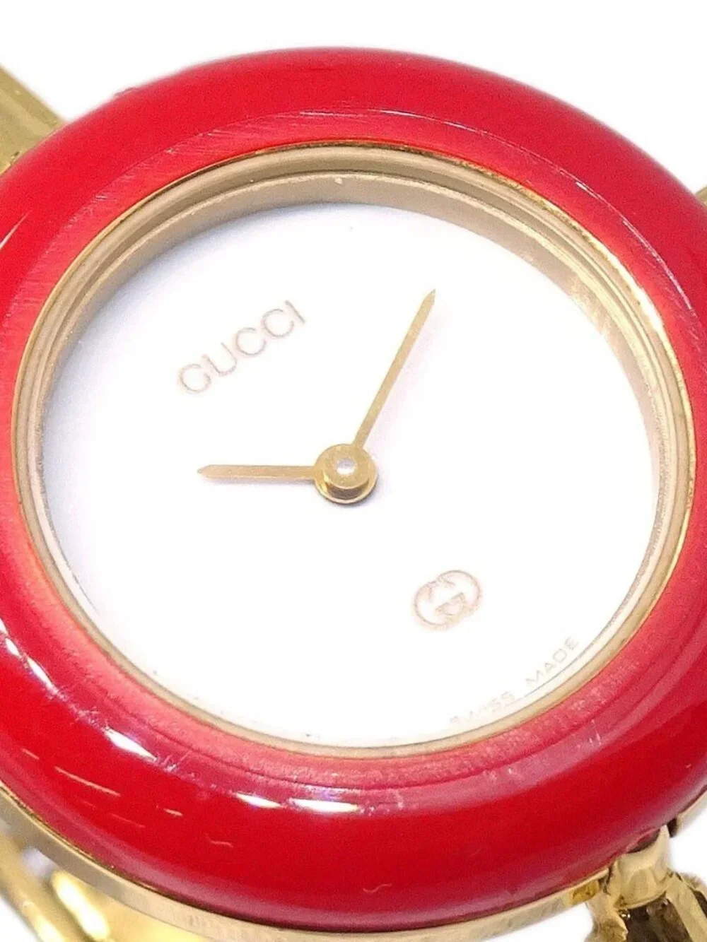 Gucci 11/12 Change Bezel Chameleon Quartz Watch SS 117874 - Picture 4 of 12